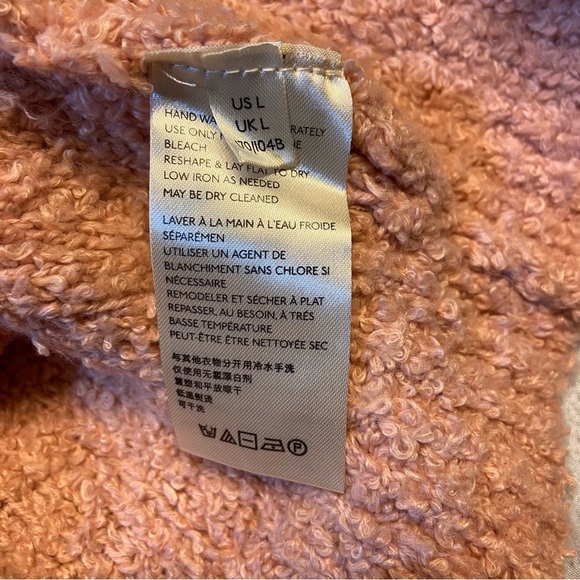 Free People Finders Keepers V Neck Sweater LARGE in Nude Peach NWT - Picture 6 of 7